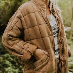 Free people dolman quilted jacket Peru color